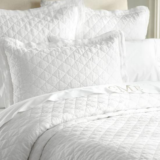 Ultra Soft Diamond Quilting Solid Quilt Set