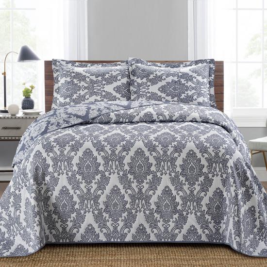 cxmicrotex  Damask Jacquard Bedspreads Quilted Bedding Set