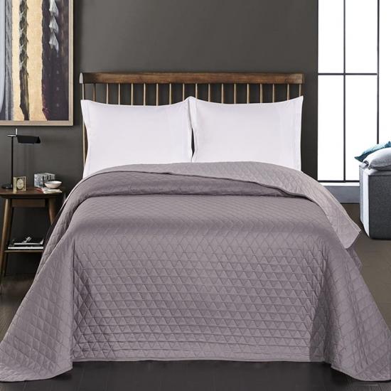King Size Pinsonic Bedspread Reversible Solid Coverlet