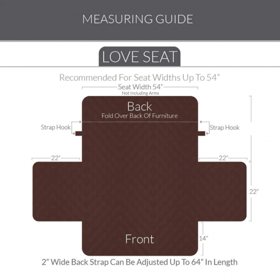 Two Seater Strentchable Ultrasonic Loveseat Sofa Covers